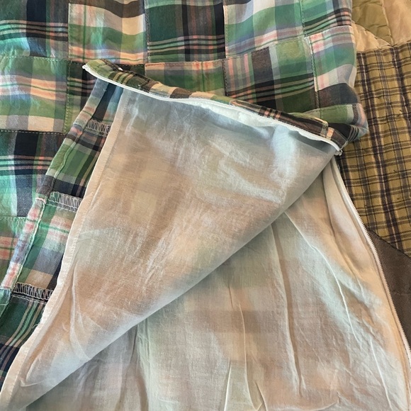 Talbots Cotton Blue/Green Plaid Shell.. like new .. Lg.. - Picture 5 of 8
